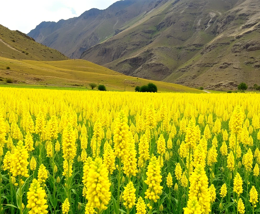 Campo de quinoa en Perú